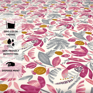 Printed cotton blend bedsheet