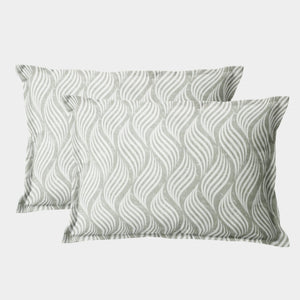 Soft Abstract Print Pillow Cover Set In Grey Online At Best prices(2 Pcs)