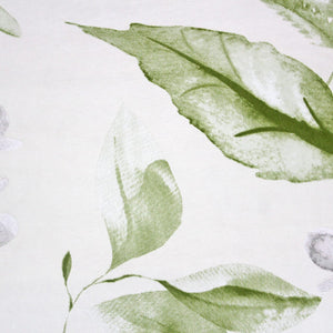 Soft Cotton Floral Print 210 TC Fitted Bedsheet In Cream At Best Prices