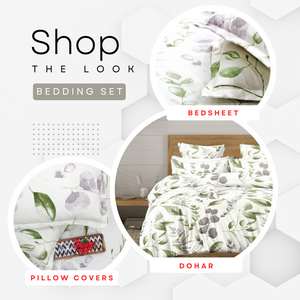 Best Microfiber Floral print Reversible AC Dohar Blanket In Cream