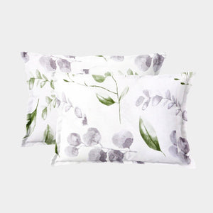 Soft Floral Print Pillow Cover Set In Cream Online At Best prices(2 Pcs)