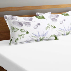 Soft Floral Print Pillow Cover Set In Cream Online At Best prices(2 Pcs)