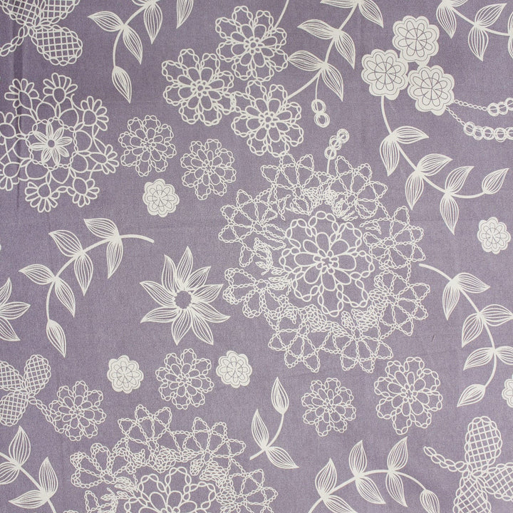 Purple Festive Collection Floral Dohar Bedsheet Set (4 Pc) online in India