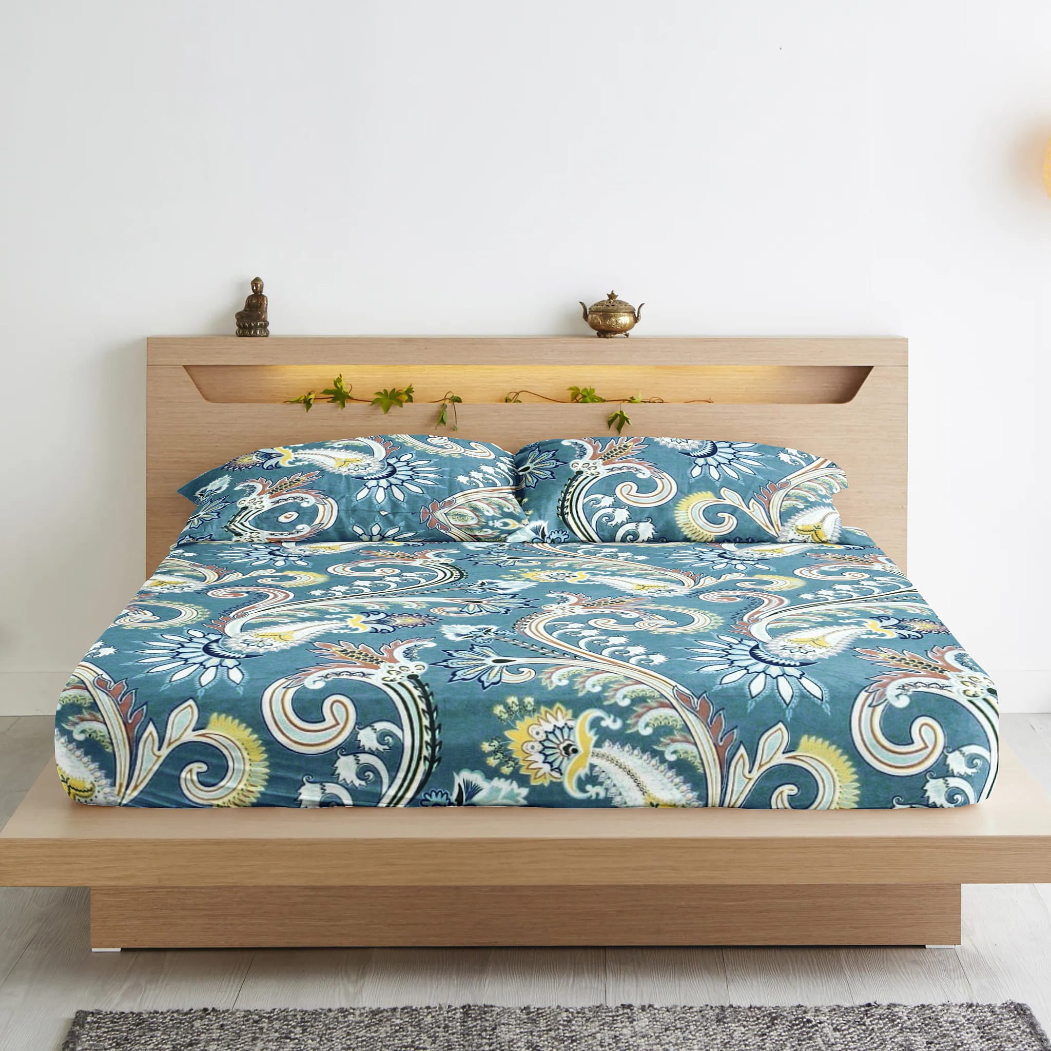 Fitted Bedsheet with Pillow Cover