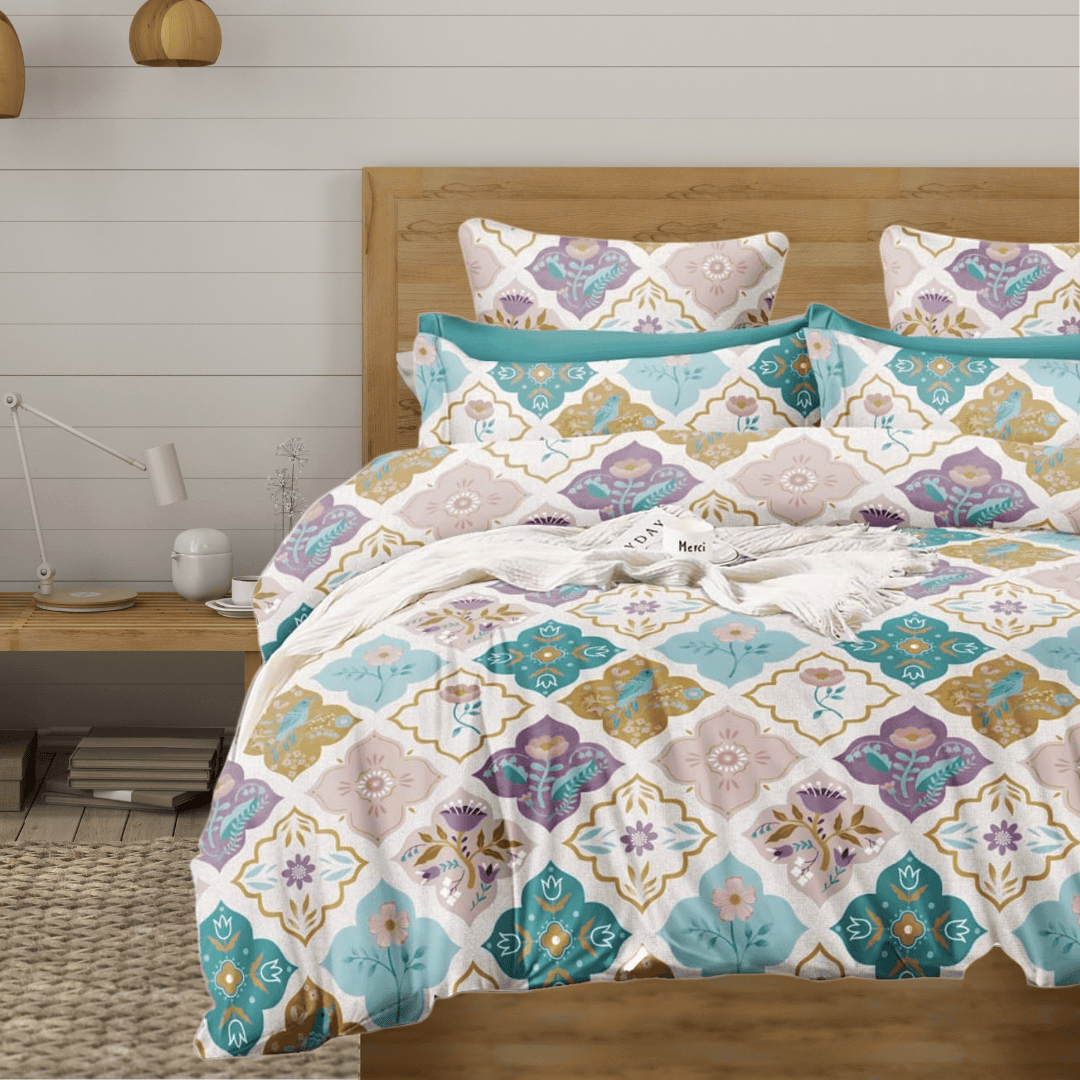 Best Microfiber Floral print Reversible AC Dohar Blanket In Multicolor