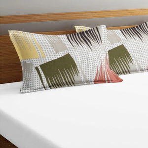 Soft Geometrical Print Pillow Cover Set In Multicolor Online At Best prices(2 Pcs)