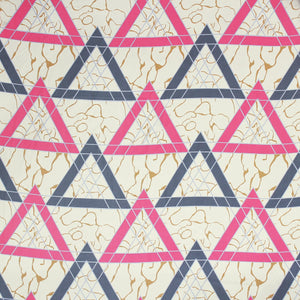 Cotton Geometrical Print 210 TC King Size Fitted Bedsheet In Multicolor At Best Prices