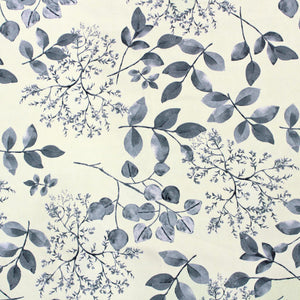 Cotton Floral Print 210 TC King Size Fitted Bedsheet In Cream At Best Prices