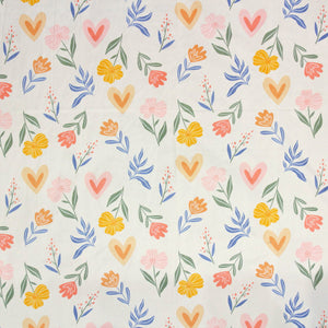 Cotton Floral Print 210 TC King Size Fitted Bedsheet In Multicolor At Best Prices