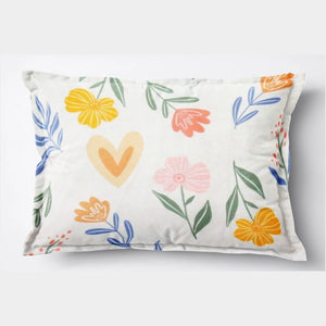Soft Floral Print Pillow Cover Set In Multicolor Online At Best prices(2 Pcs)