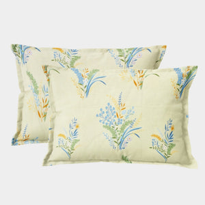 Soft Floral Print Pillow Cover Set In Multicolor Online At Best prices(2 Pcs)