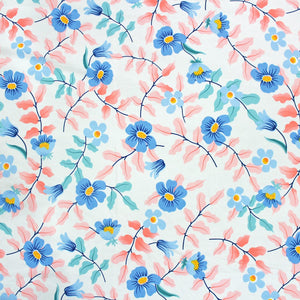 Cotton Floral Print 210 TC King Size Fitted Bedsheet In Multicolor Online In India