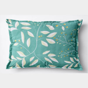 Soft Floral Print Pillow Cover Set In Green Online At Best prices(2 Pcs)