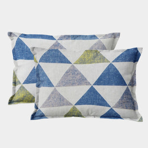 Soft Geometrical Print Pillow Cover Set In Multicolor Online At Best prices(2 Pcs)