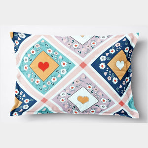 Soft Floral Print Pillow Cover Set In Multicolor Online At Best prices(2 Pcs)