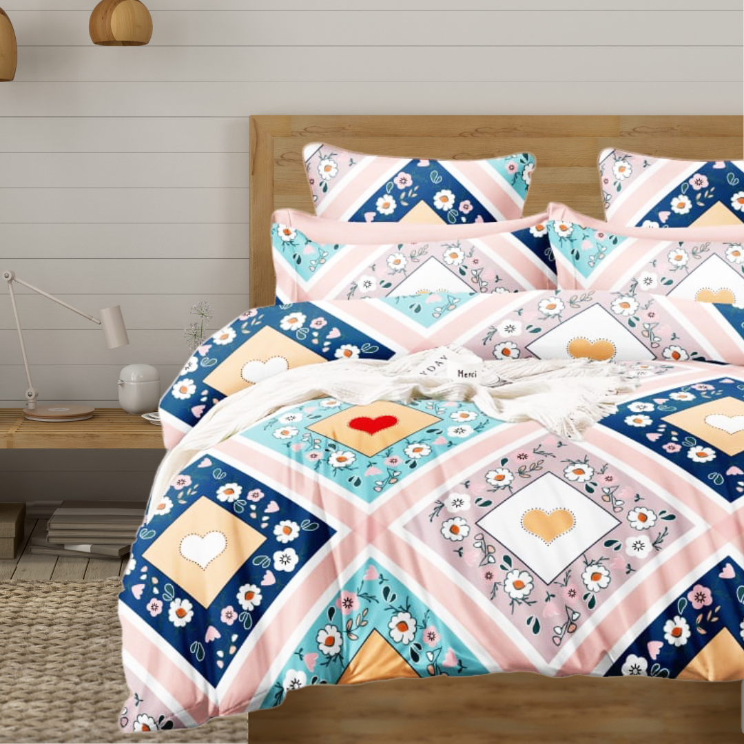Best Microfiber Floral print Reversible AC Dohar Blanket In Multicolor