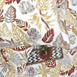 Soft Cotton Floral Print 210 TC Fitted Bedsheet In Multicolor At Best Prices