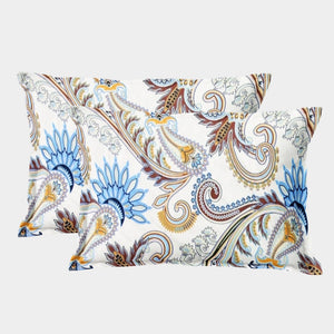 Soft Floral Print Pillow Cover Set In Multicolor Online At Best prices(2 Pcs)
