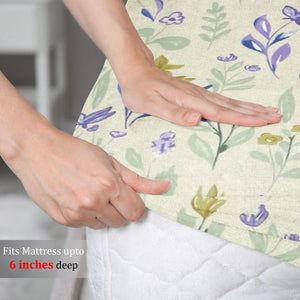 fitted bedsheet with multicolor