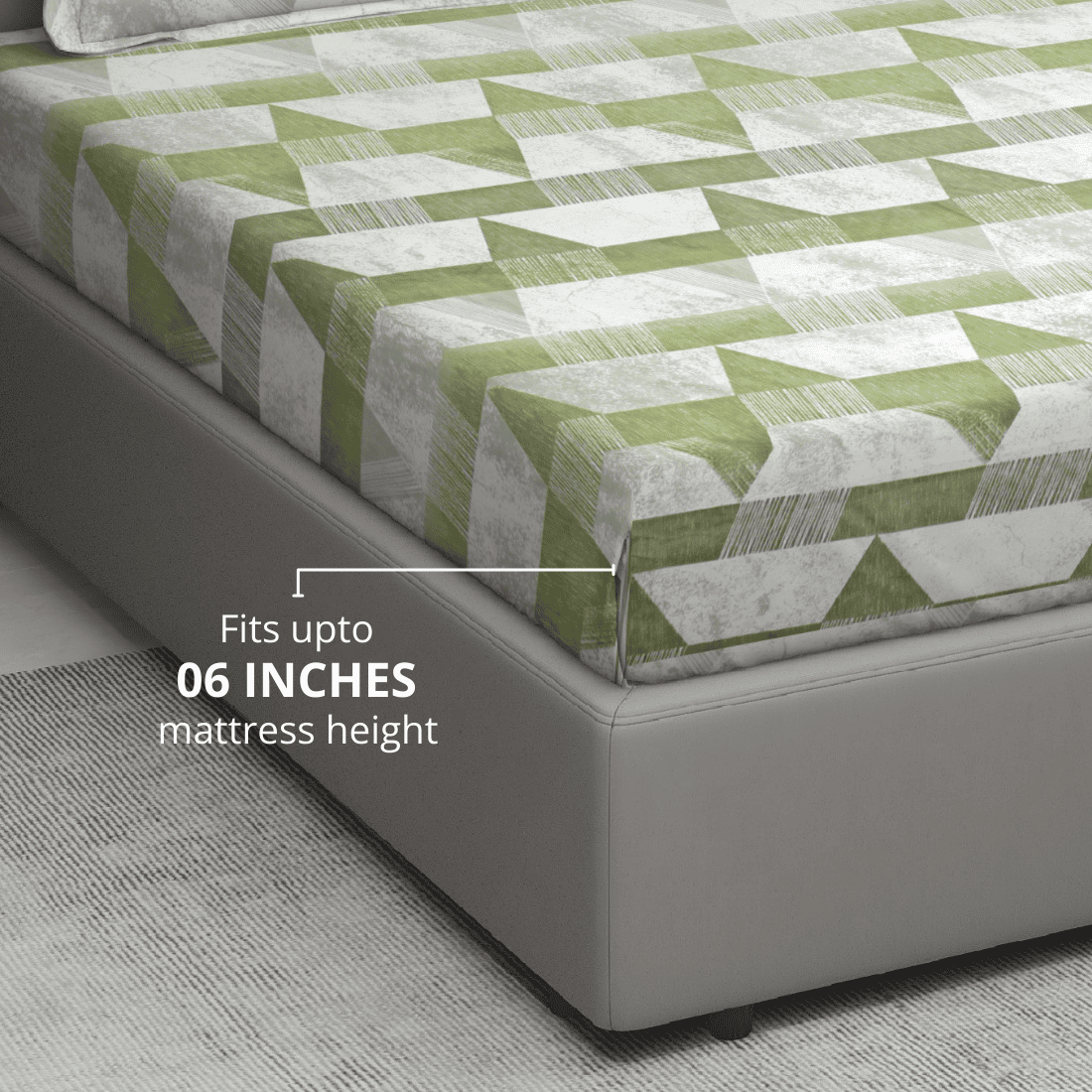 Cotton fitted bedsheet