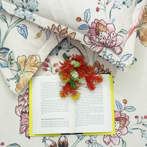 Floral Fitted Bedsheet with Pillow Covers