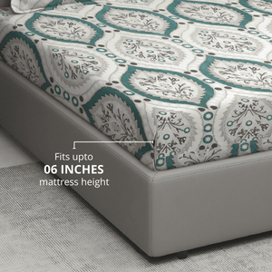 Damask fitted bedsheet