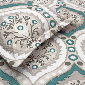 Close-up of Fitted Bedsheet with Pillow Cover