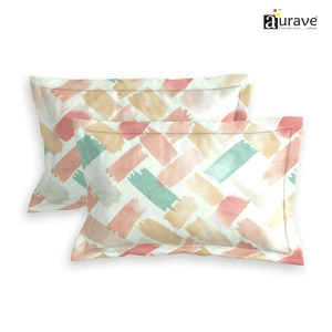 Printed Floral Set of 2 Pcs Pillow Cover - Multicolor
