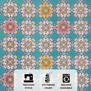 Close up of Damask Fitted bedsheet design