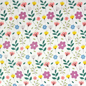 Soft Cotton Floral Print 210 TC Flat Bedsheet In Multicolor At Best Prices