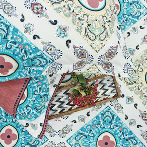 Cotton Floral Print 210 TC Flat Bedsheet In Multicolor At Best Prices