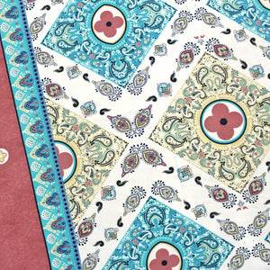 Cotton Floral Print 210 TC King Size Fitted Bedsheet In Multicolor At Best Prices