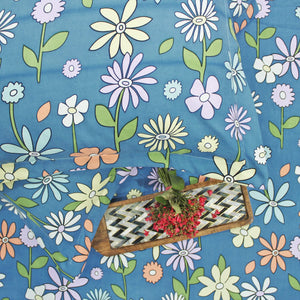 Soft Cotton Floral Print 210 TC Flat Bedsheet In Multicolor At Best Prices