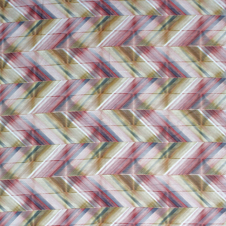 Stylish Multicolor 210 TC Cotton Geometrical Fitted Bedsheet At Best Price