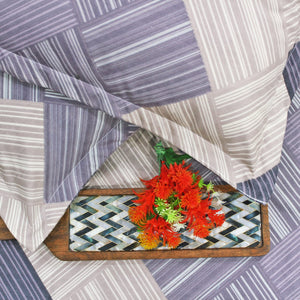 Geometric bedsheet with pillow covers