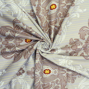 Damask 210 TC Flat Bedsheet