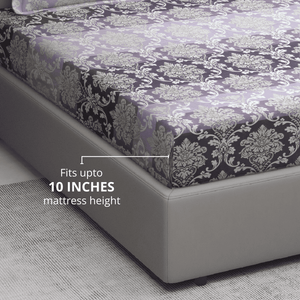 Fitted Bedsheet with floral pattern