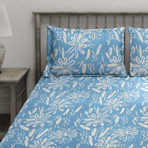 Close-up Abstract Fitted Bedsheet with pillow covers