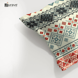 Printed Floral Pillow Cover - Multicolor