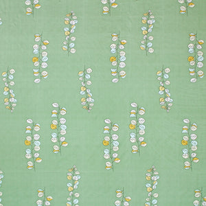 Green Floral 210 TC bedsheet Design