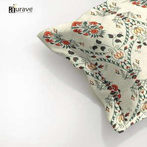 Printed Floral Pillow Cover - Multicolor