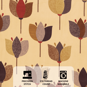 Full View Floral 210 TC Fitted Bedsheet