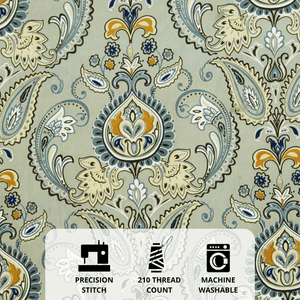 Full View Floral 210 TC Fitted Bedsheet Design