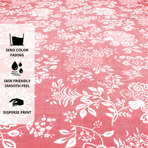 Floral 210 TC Fitted bedsheet Design