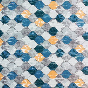 Geometric Multicolor Cotton Bedsheet Design