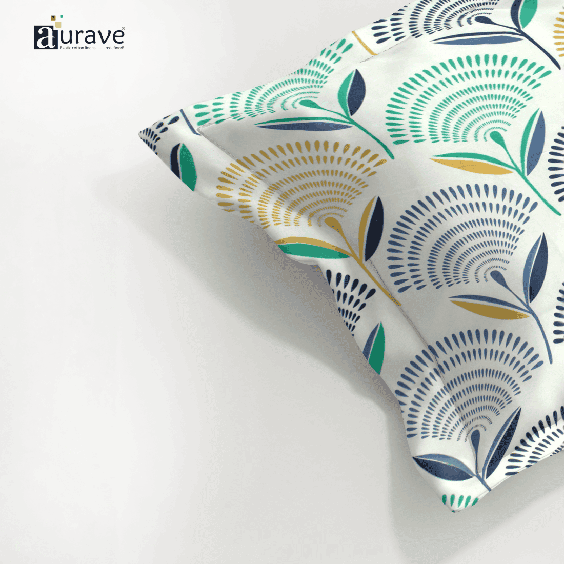 Printed Floral Pillow Cover - Multicolor