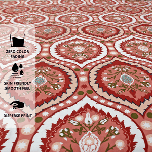 Patterned fabric with decorative design