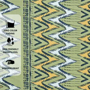 Abstract printed cotton blend bedshee