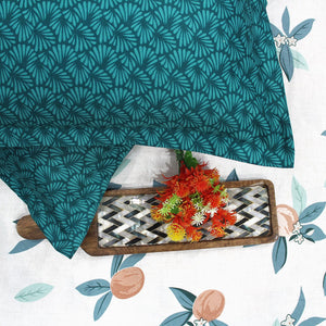 Floral Cotton Flat Bedsheet(300 TC) -Multicolor online in India