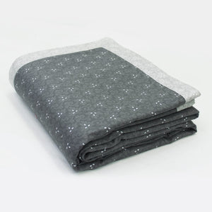Pearl Texture Floral Print 300TC Cotton Dohar Comforter In Grey At Best Prices